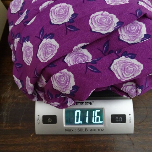 Dokotoo Women Purple Floral Maxi Dress Size M 3/4 Sleeve Loose Fit Tiered - Picture 12 of 12